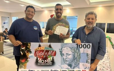 CDL realiza 4º sorteio do Natal a Mil premiando mais cinco consumidores com vales-compra