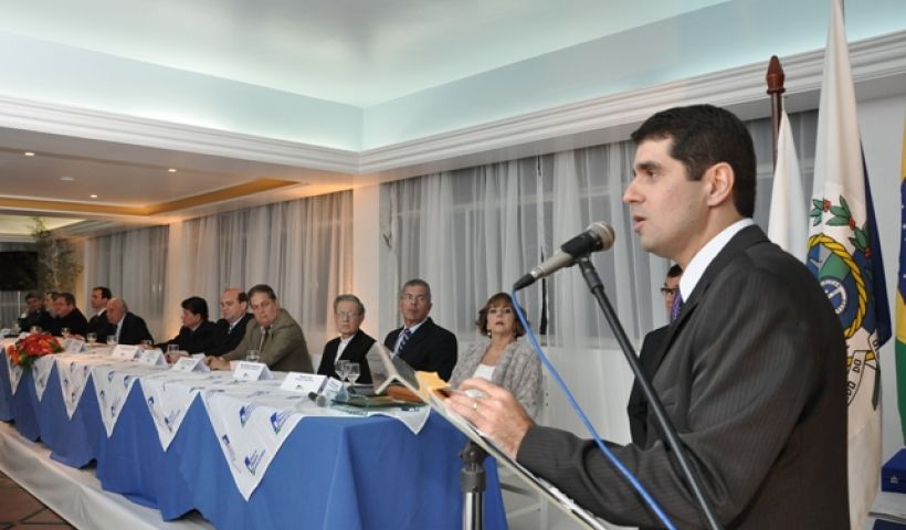 Marcelo Mérida durante discurso de posse