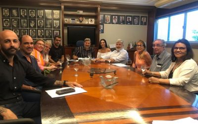 Novos secretários de Desenvolvimento Econômico e de Obras e Infraestrutura visitam a Câmara de Dirigentes Lojistas de Campos
